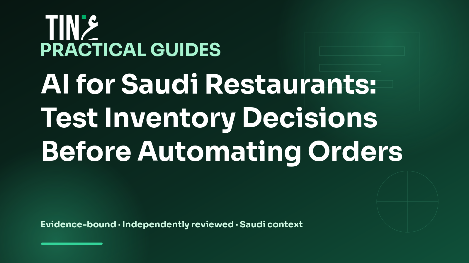 AI for Saudi Restaurants: Operational Efficiency and Customer Experience in KSA